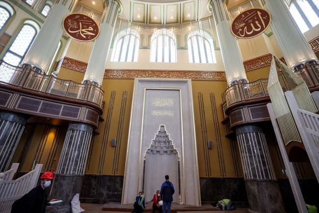 Taksim Camii 7 Mayıs'a hazırlanıyor